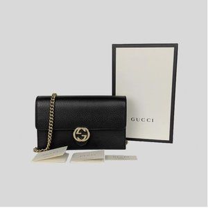 Gucci Icon GG Interlocking Wallet On Chain Crossbo